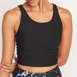 NWT - Old Navy Adjustable Longline Sports Bra - Black